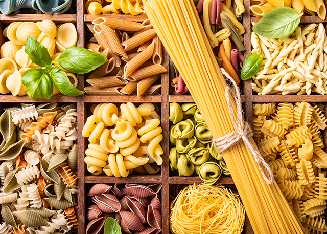 Assorted colorful Italian